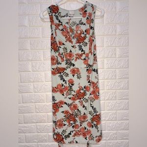 A New Day Sleeveless Floral Dress Sz Small